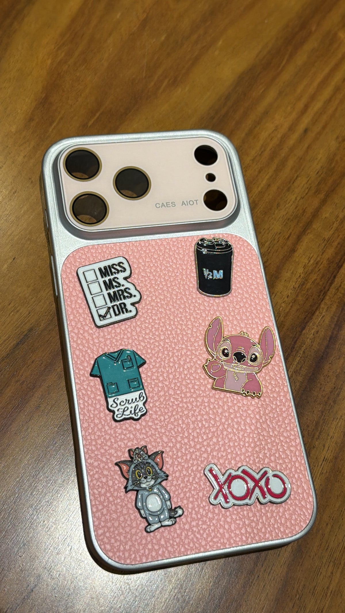 Metallic phone sticker