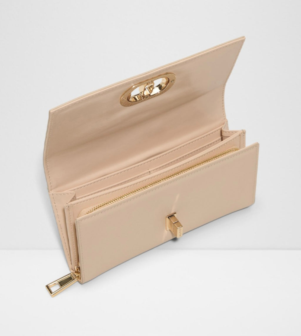 ALDO OLIRE TEXTURED FLAP WALLET