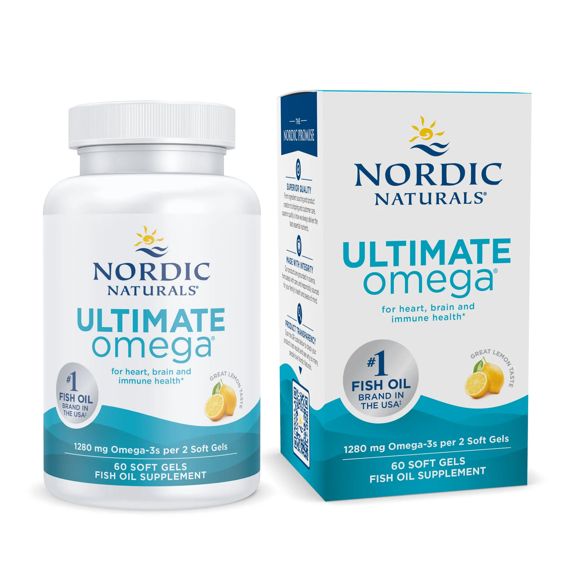 Nordic Naturals Ultimate Omega-3 1280Mg Softgels 60S