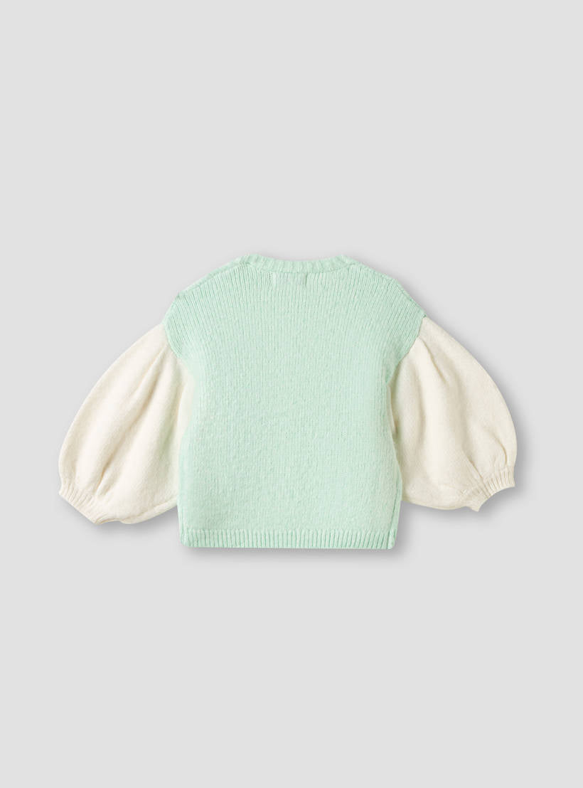 Juniors Textured Cardigan with Long Sleeves