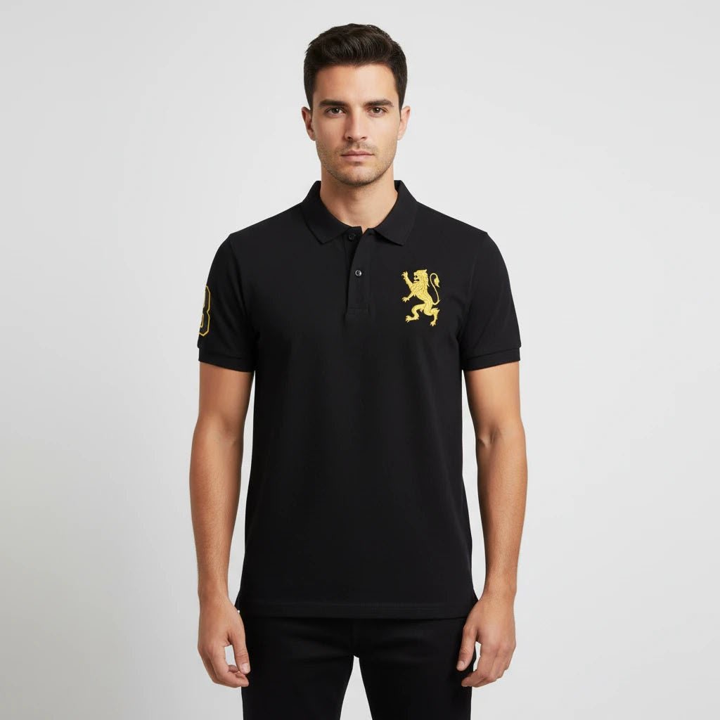 Giordano Men's 3D Loin Bold Embroidery Polo