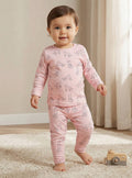 Juniors Pyjama Set with Bear Print - Cotton - Long Sleeves - Crew Neck