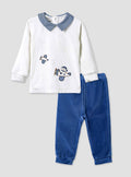 Giggles Pyjama Set with Embroidery