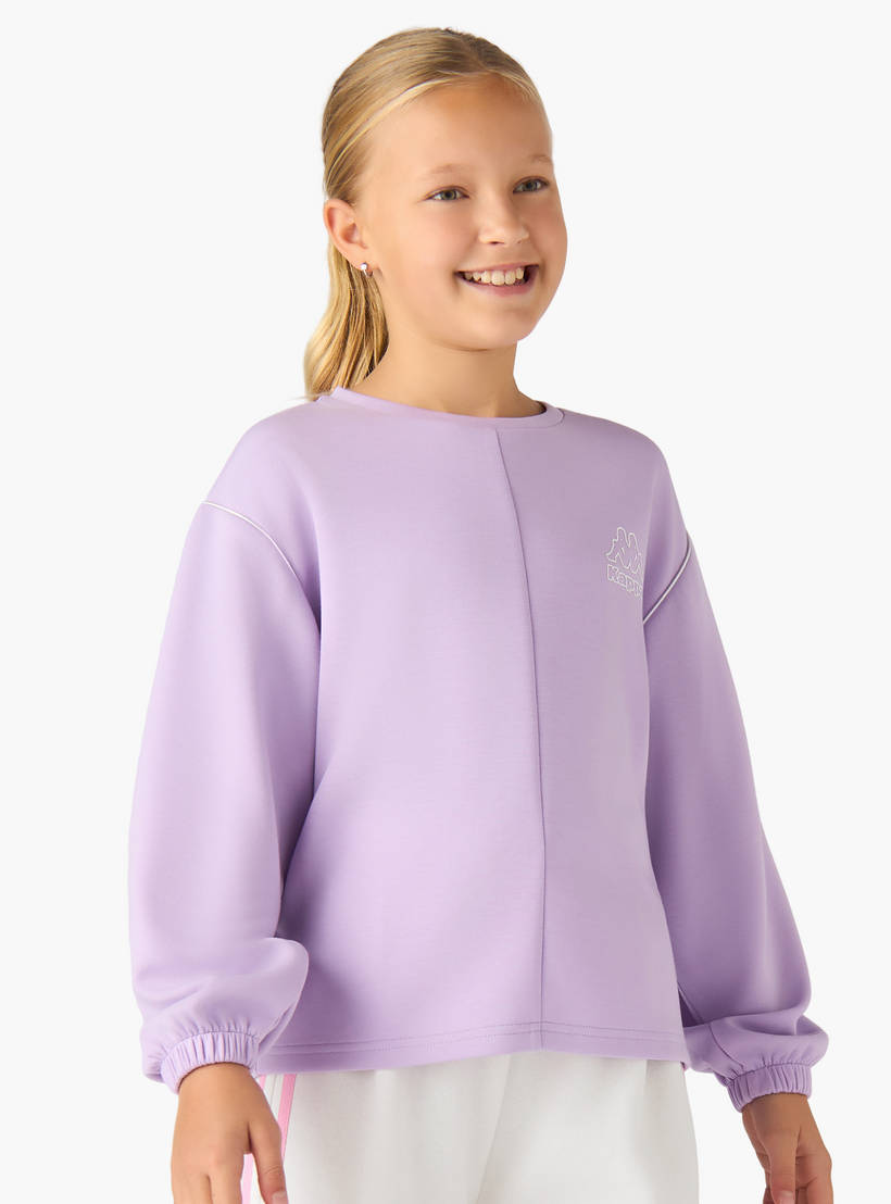 Kappa Crew Neck Sweatshirt with Long Sleeves