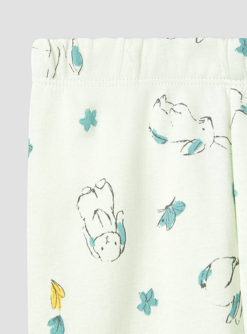 Juniors Pyjama Set with Bear Print - Cotton - Long Sleeves - Crew Neck