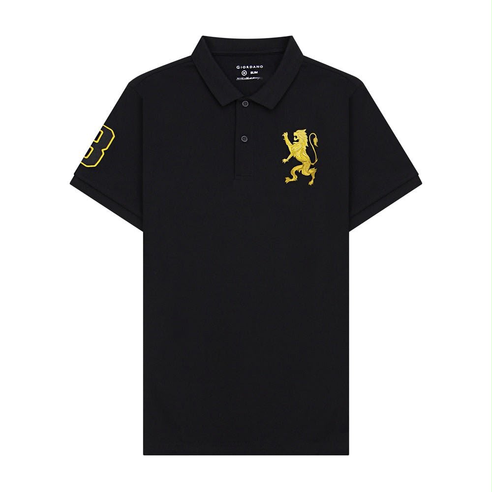Giordano Men's 3D Loin Bold Embroidery Polo