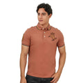 GIORDANO Men's Slim Fit Cotton Short Sleeve Napoleon Polo