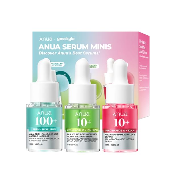 Anua x YesStyle Exclusive Serum Minis Trio Set