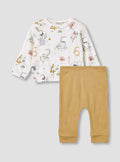 Juniors Pyjama Set with Print - Cotton - Long Sleeves - Round Neck