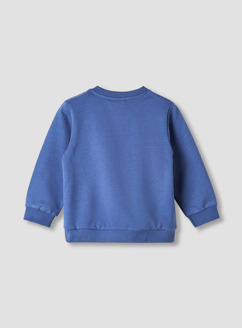 Juniors Boys Sweatshirt with Police Car Print - Cotton