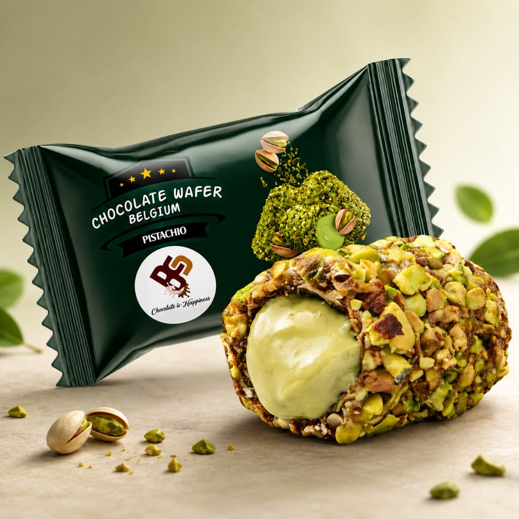 BELGIUM chocolate waffer Pistachio